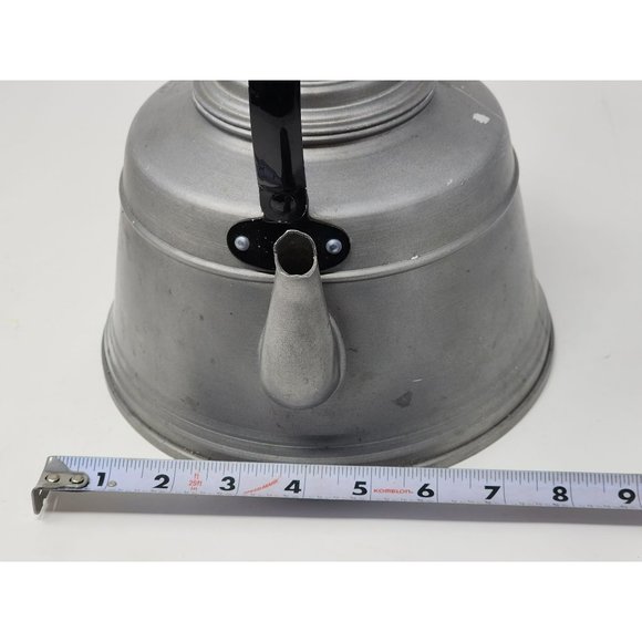 Vintage Unmarked Aluminum Tea Pot/Kettle With Wooden Handle‎ - Picture 9 of 10